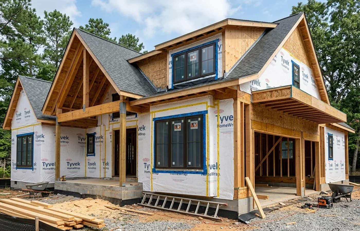 AI-generated realistic construction detail for Building Smarter Homes: Why Knowledge Matters Before the First Nail is Ever Driven