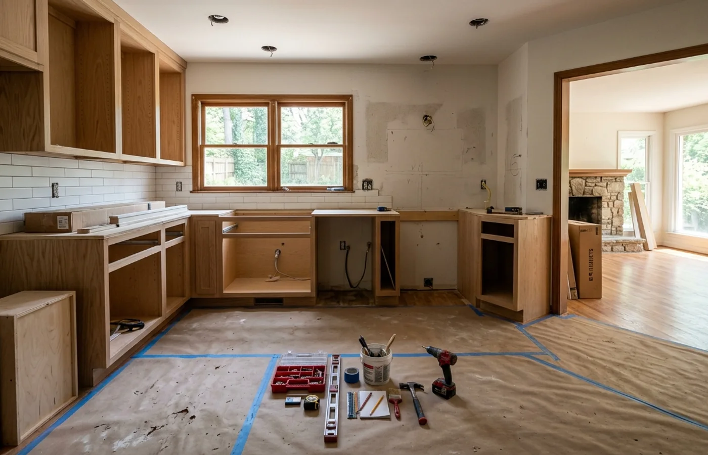 AI-generated realistic kitchen renovations project image for How Long Does a Kitchen Renovation Take in Durham NC?