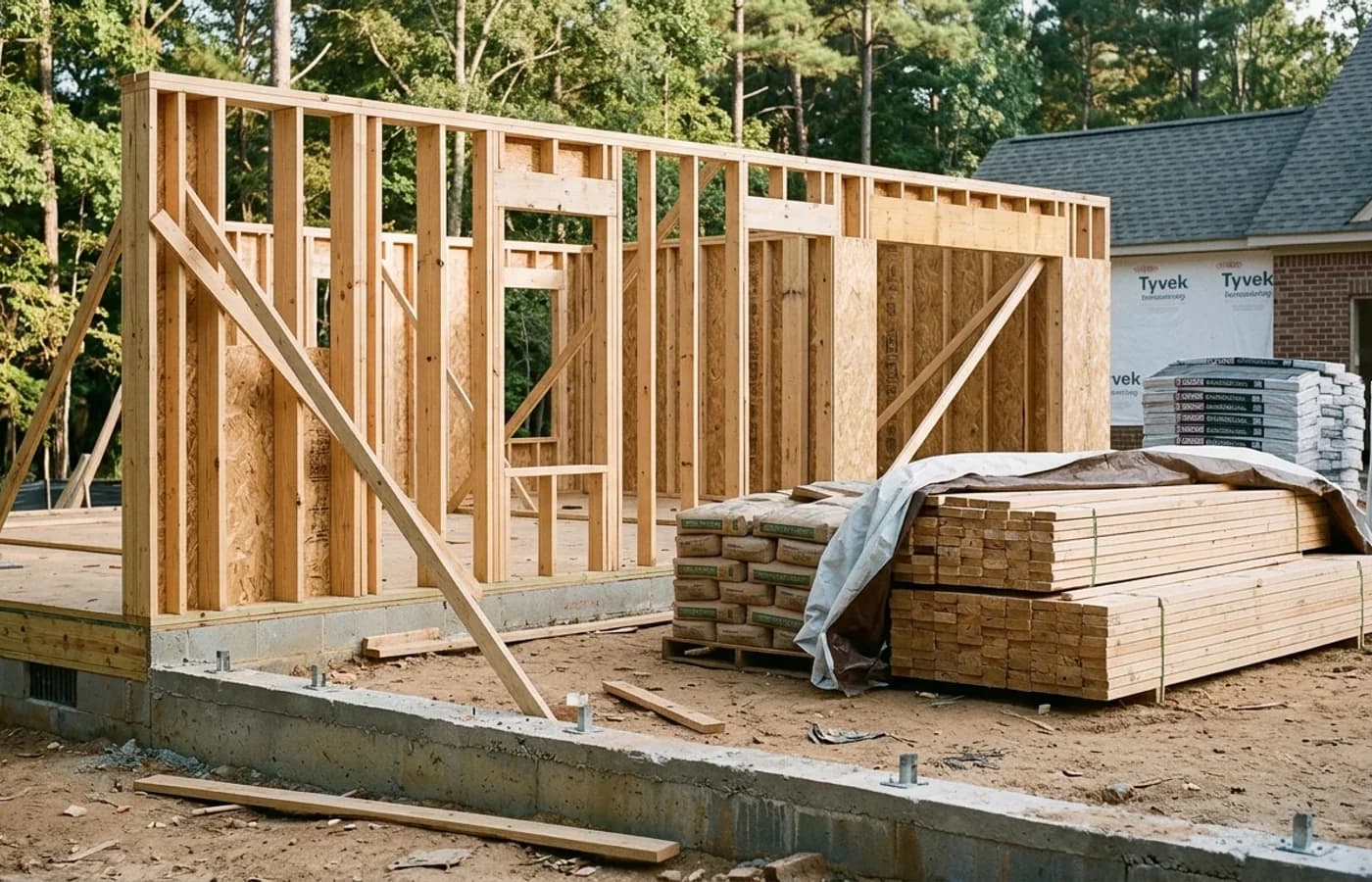 AI-generated realistic planning image for The Major Phases of a Typical Construction Project