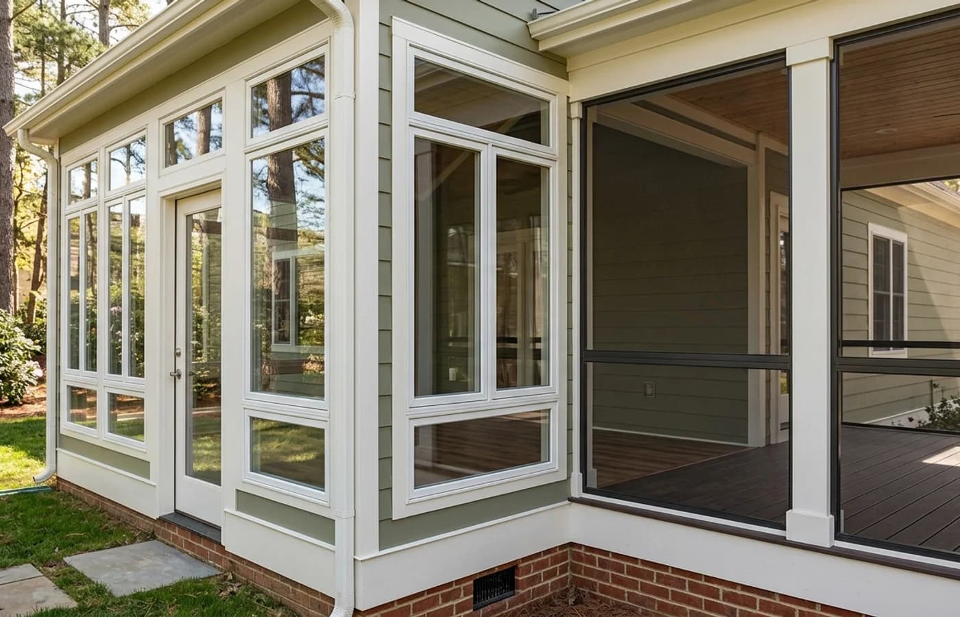 AI-generated realistic planning image for Is a Sunroom or Screened Porch Better for North Carolina Homes?