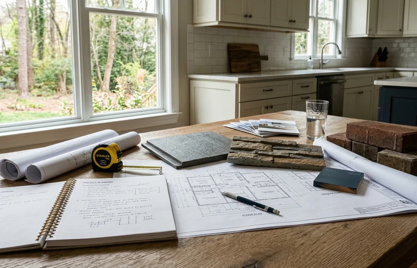 AI-generated realistic construction detail for What Questions Should You Answer Before Starting a Home Project?