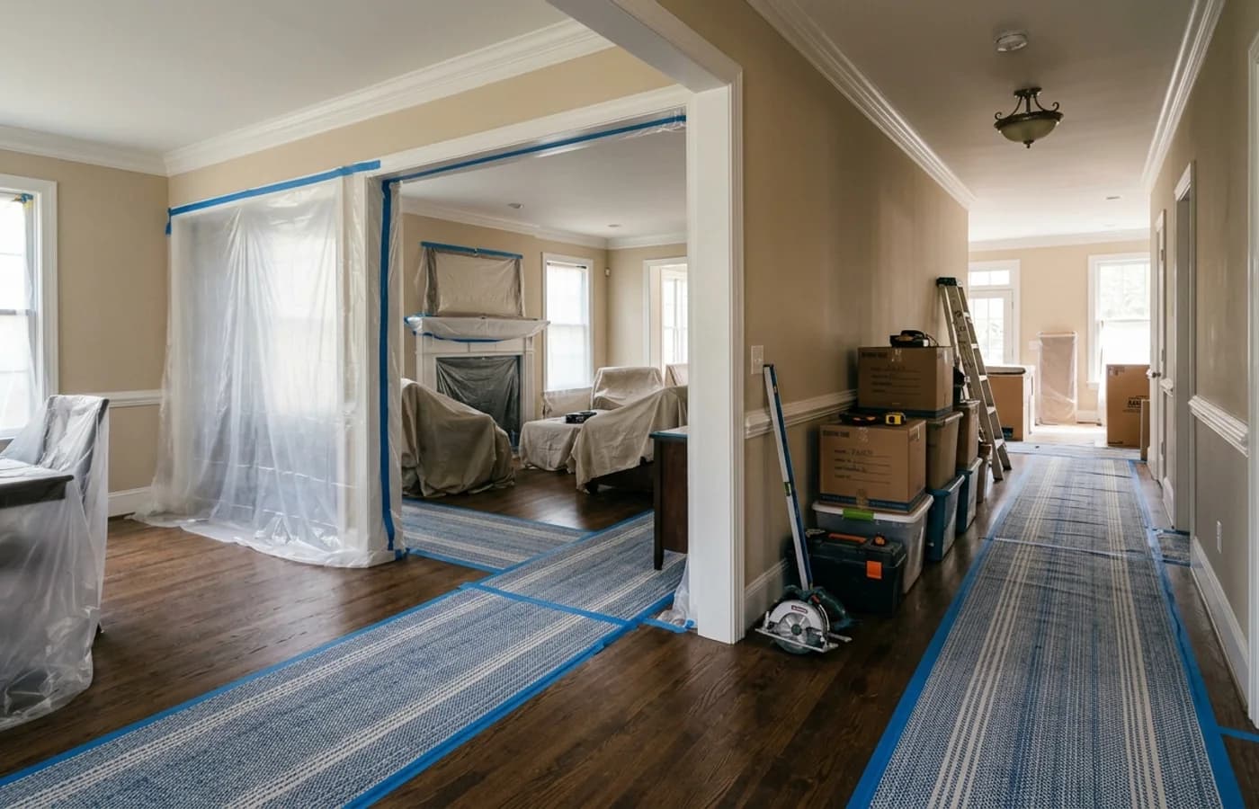 AI-generated realistic preparation project image for How Do You Prepare Your Home for Construction?